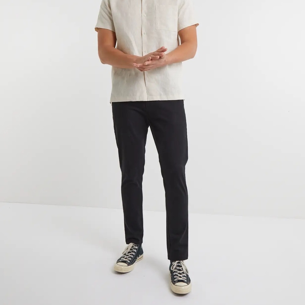 Hallenstein Brothers Organic Tapered Chino W34 Dark Navy
